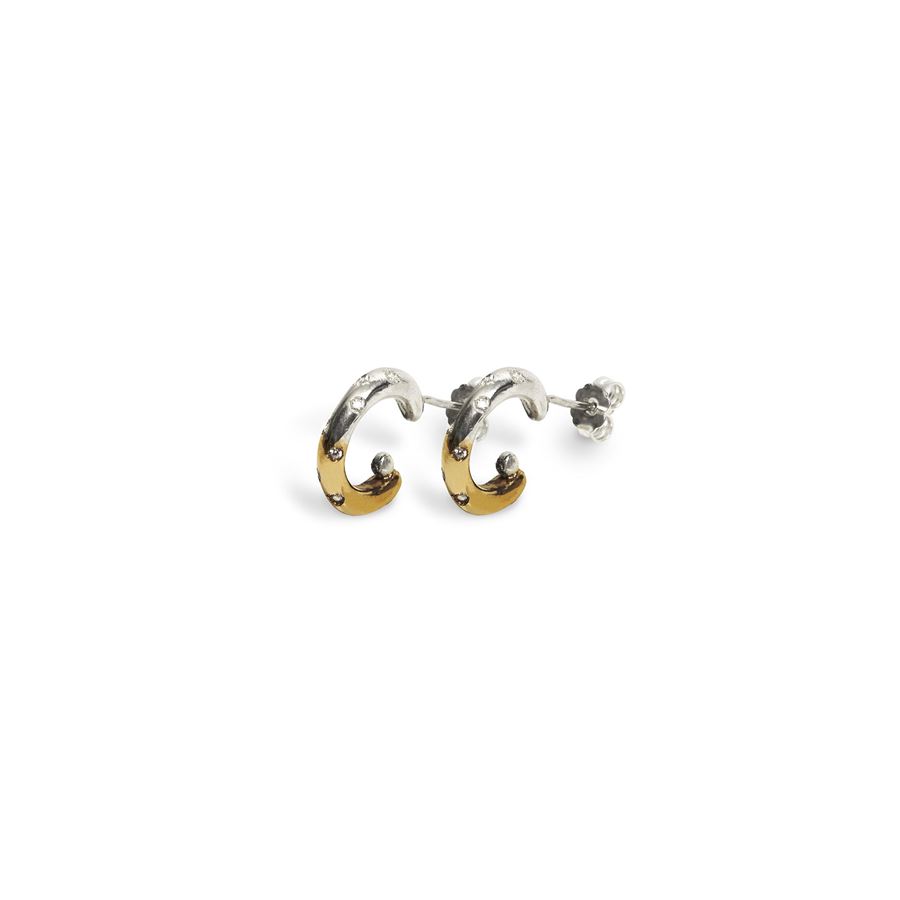 xs 'Neon' hoops with stones NEON | OR1 CERCHIO XSAGBR SQ16